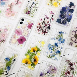 Multiple styles natural real pressed flower phone case for iPhone 17 Pro Max iPhone 16e,for Google Pixel 9A ,Samsung S25 Edge S25 Ultra case