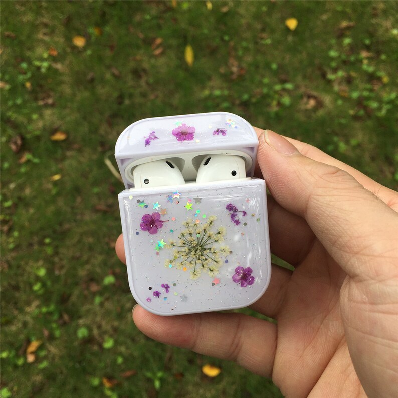Pressed real dried flower airpods pro cases cute hard airpod 1 Etsy
