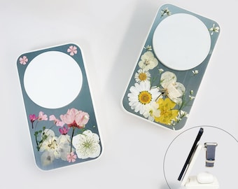 Multiple styles pressed flower 3 in 1 magnetic wireless charging station,Magsafe charging stand for iPhone 16 Pro Max,AirPods,Apple Watch