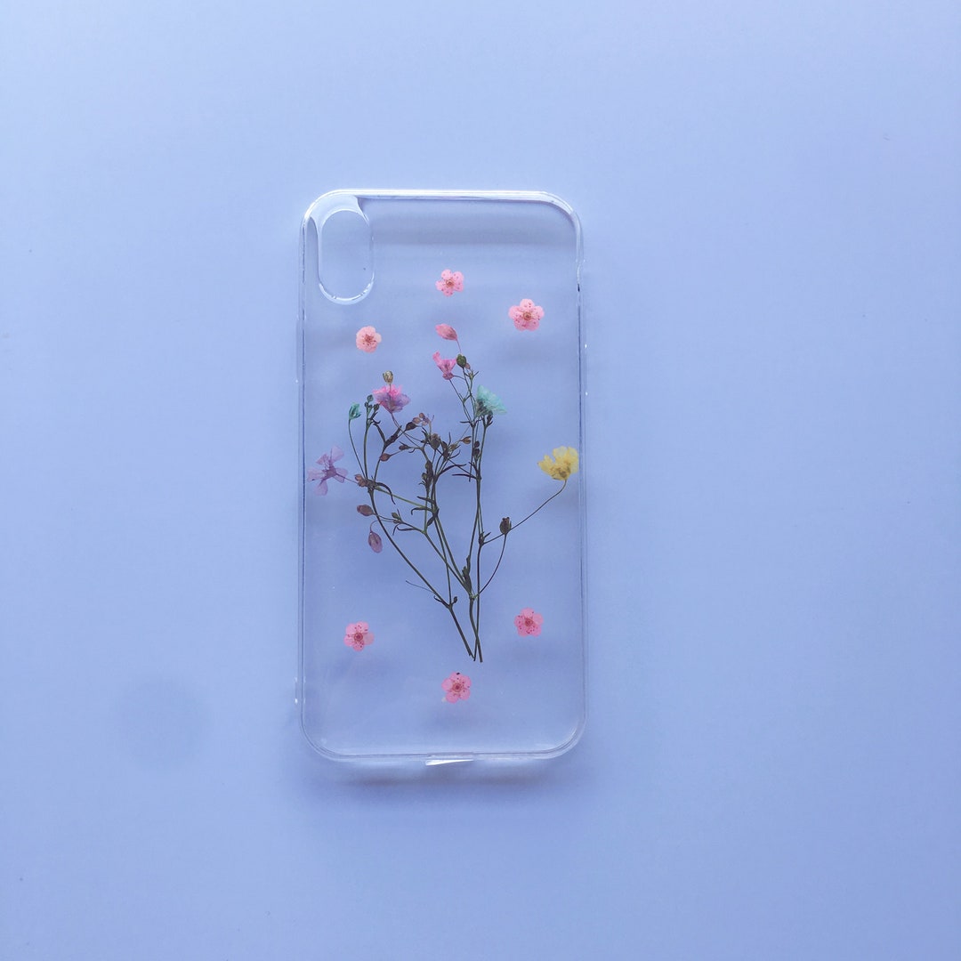Dried Flower Casehand Pressed Flower Casereal Flower Case Etsy