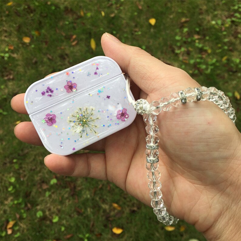 Pressed real dried flower airpods pro cases cute hard airpod 1 Etsy