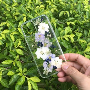 Gepresste Blume Handyhülle, echte Blume Handyhülle,iPhone 16 Pro Max 16e 15 Pro Max iPhone 14 13, Google Pixel 8 Pro 7 Pro 6 Pro Hülle