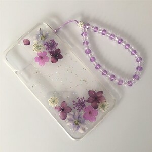 Pressed Dried Real Flower Natural Flower Handmade Clear Case For iPhone 17e 16e 15 Pro Max,Google Pixel 11 Pro 9 Pro 8 Pro Case image 3
