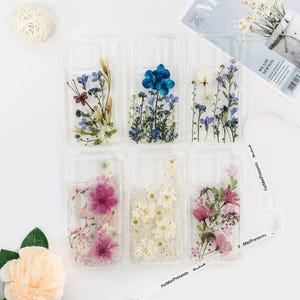 Natural real pressed flower phone case for iPhone 17e 16e 15 Pro iPhone 14 iPhone 13,for Google Pixel 10 Pro 8A 9 Pro 7 Pro 6 Pro