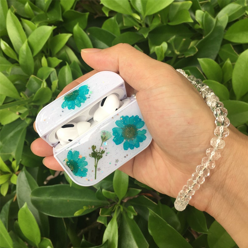 Pressed Real Dried Flower Airpods Pro Cases Cute Airpod 1 2 Etsy