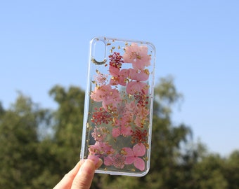 Handmade pressed dried real flower phone case,iphone 15 Pro Max 14 Pro,Samsung S24 Ultra S24 case,google pixel 8 Pro 7a case