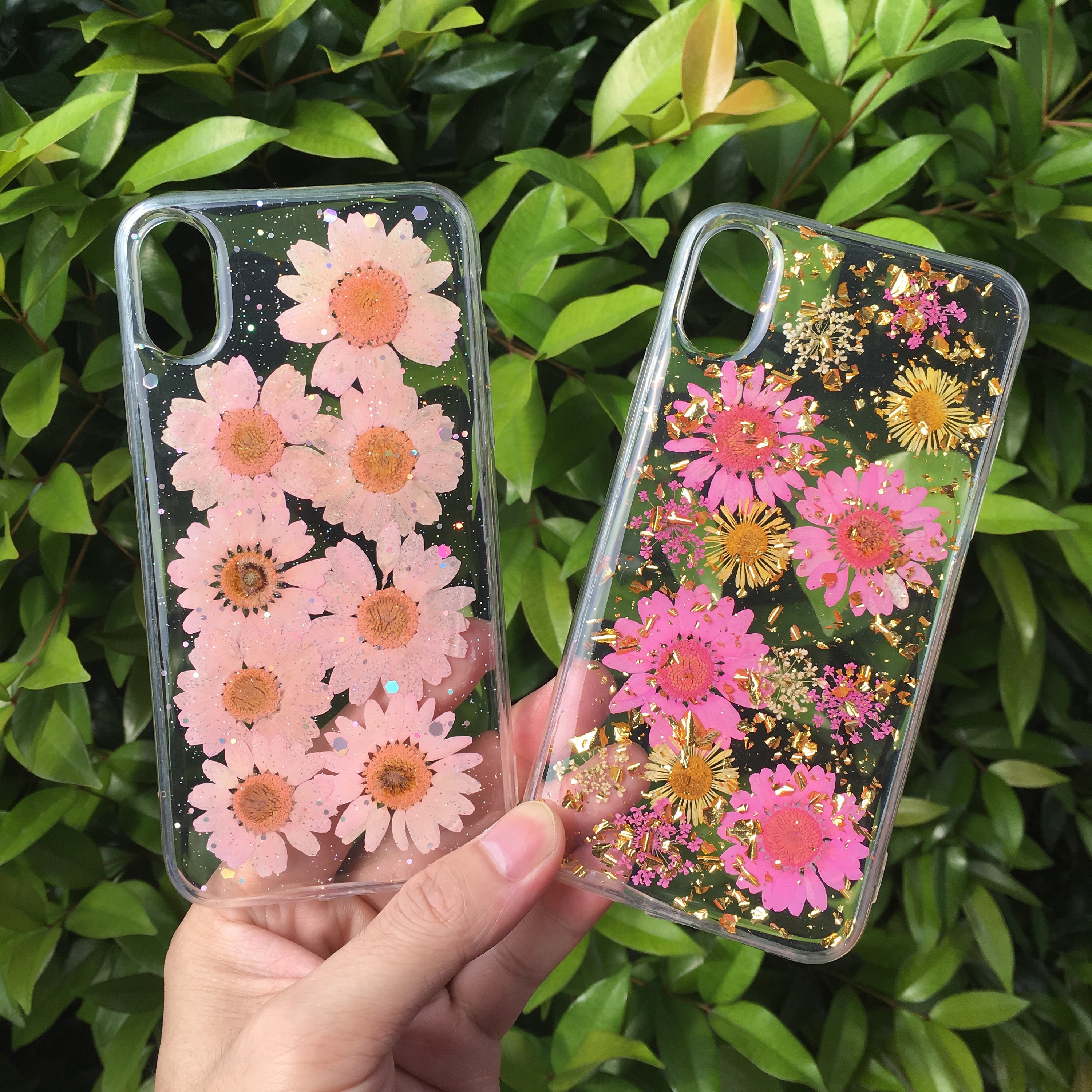 Handmade Real Pressed Dried Flower Caseiphone 14 Pro Max Etsy
