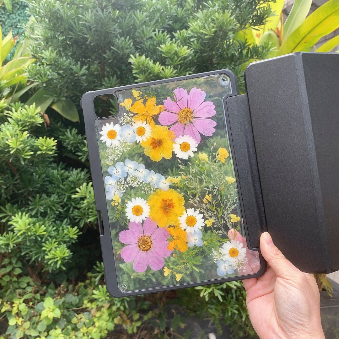 Handmade Pressed Real Dried Flower iPad Case,ipad Air 11''132024,ipad