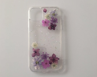Pressed Dried  Real Flower Natural Flower Handmade Clear Case For iPhone 17e 16e 15 Pro Max,Google Pixel 11 Pro 9 Pro 8 Pro Case
