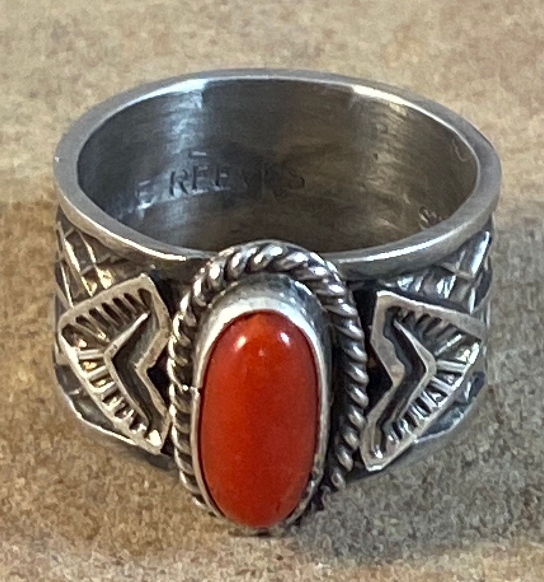 Sunshine Reeves EAGLE RING【CORAL】 #19