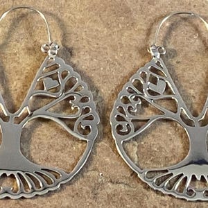 Mexican Sterling Silver Hoop Earrings