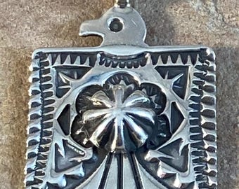 Darrell Cadman & Sterling Silver Thunderbird Pendant - Etsy