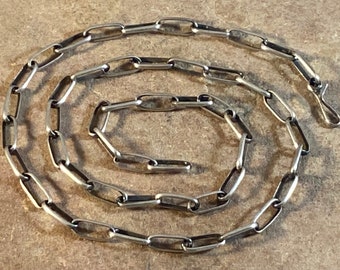 Hand Made Navajo 18 inch Sterling Silver Chain