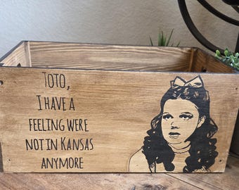 The Wizard of Oz Dorothy inspired hand painted box