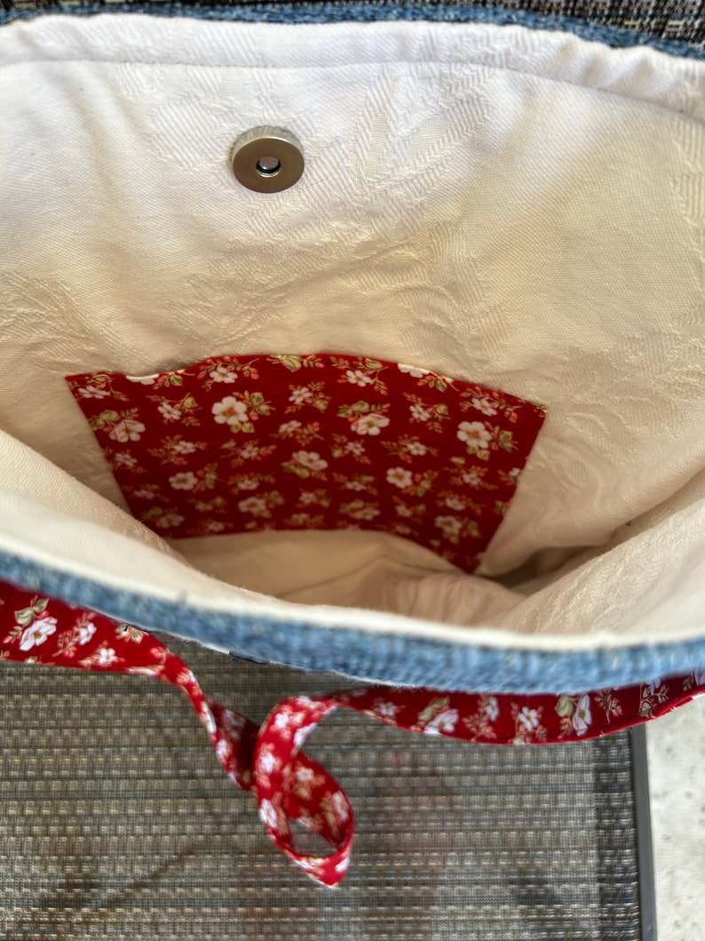 Vintage Quilted Cat Purse Bild 9