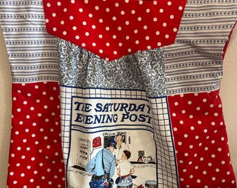 Americana Tea Towel Crop Top