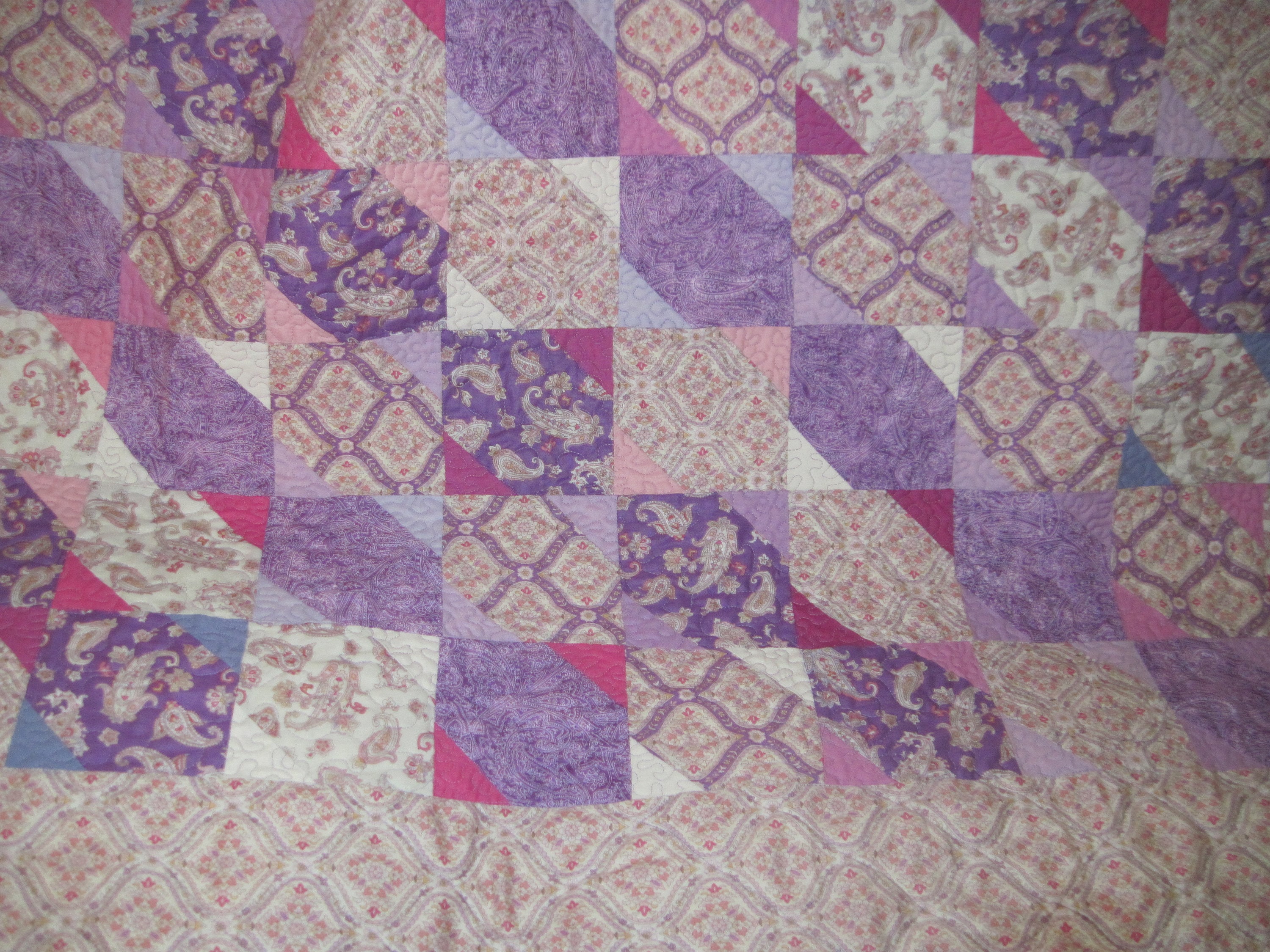 Soft and Lavendar Quilt Etsy