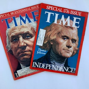 Time Magazine - Two Special Bicentennial Issues, Washington and Jefferson