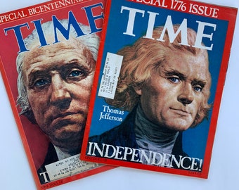 Time Magazine - Two Special Bicentennial Issues, Washington and Jefferson