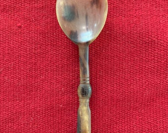 Antique Carved Horn Spoon