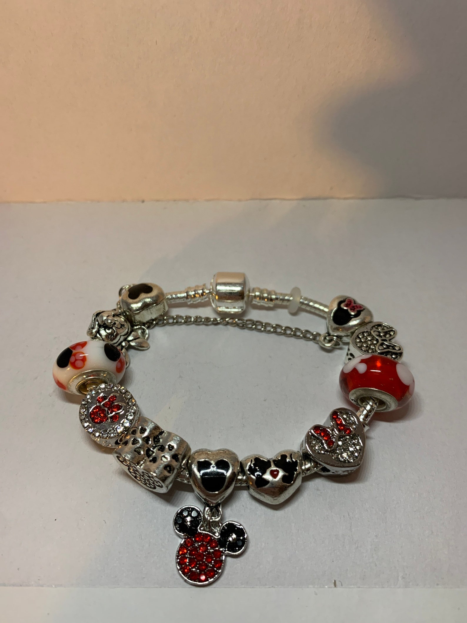 Disney inspired charm bracelet. Size 17cm or 6.5 inches. Etsy