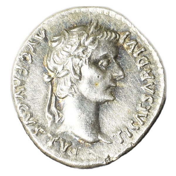 TIBERIUS Rare AR Denarius Museum Reproduction Roman Empire 15-16 A.D. Silver Coin Lugdunum (Lyon) Mint Triumphal Quadriga Reverse