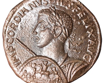 Medalion Gordiana III z Koloseum | Replika rzymskiej monety miedzianej wybitej ręcznie (ok. 238–244 n.e.)