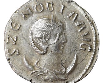 Replika uzurpatorki Zenobii Antoninianus | Ręcznie wybita moneta rzymska ze srebra próby 925 (272 r. n.e.)