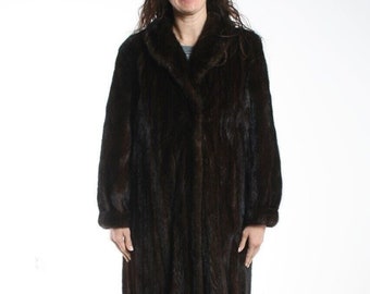 Size XL Awesome Ranch Mink Fur Women Full Length Coat [51]
