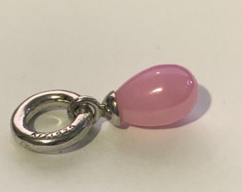Story By Kranz & ZIEGLER Sterling Sliver SYNTHETIC Pink Charm Retired NWOT         -340630