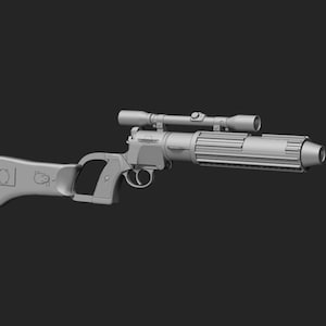 Boba Fett Rifle With WORKING TRIGGER and authentic trademarks 3D File Return of the Jedi