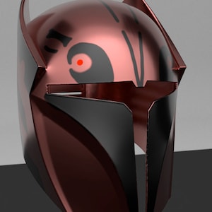 Mandalorian Rook Kast Comic Helmet/ Death Watch Female Helmet 3d Print Resin or Plastic