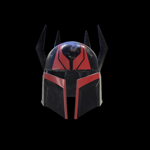 Mandalorian Death Watch Helmet /Gar Saxon with removable horns/ Maul Mando 3d digital download