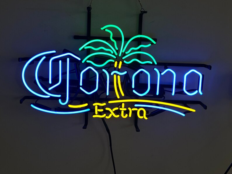 Handmade Corona Palm Tree Corona Extra Neon Sign Beer Bar Neon Light