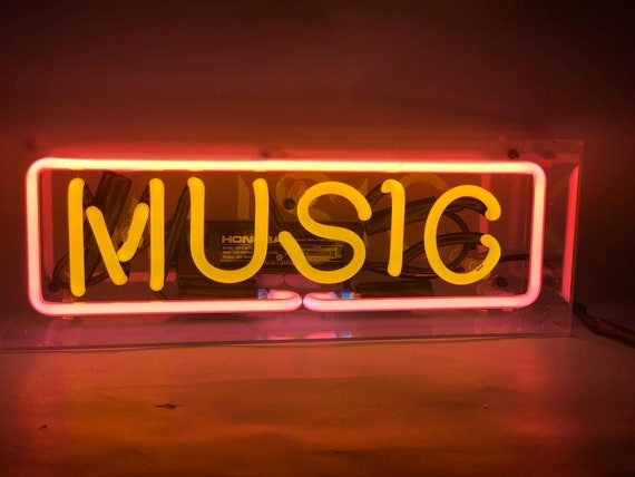 Wall mounted neon on sale light
