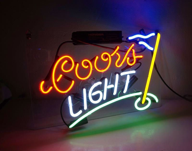 Coors Light Baseball 20x16 Neon Sign Bar Lamp Beer Light Gift Man Cave