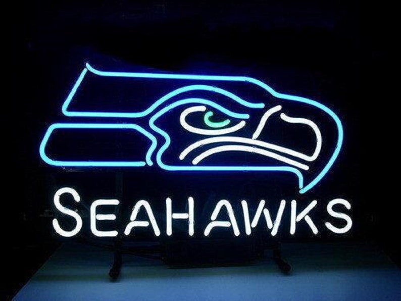Seattle Seahawks Football Sports Man Cave Decor Neon Light Neon Sign image 1