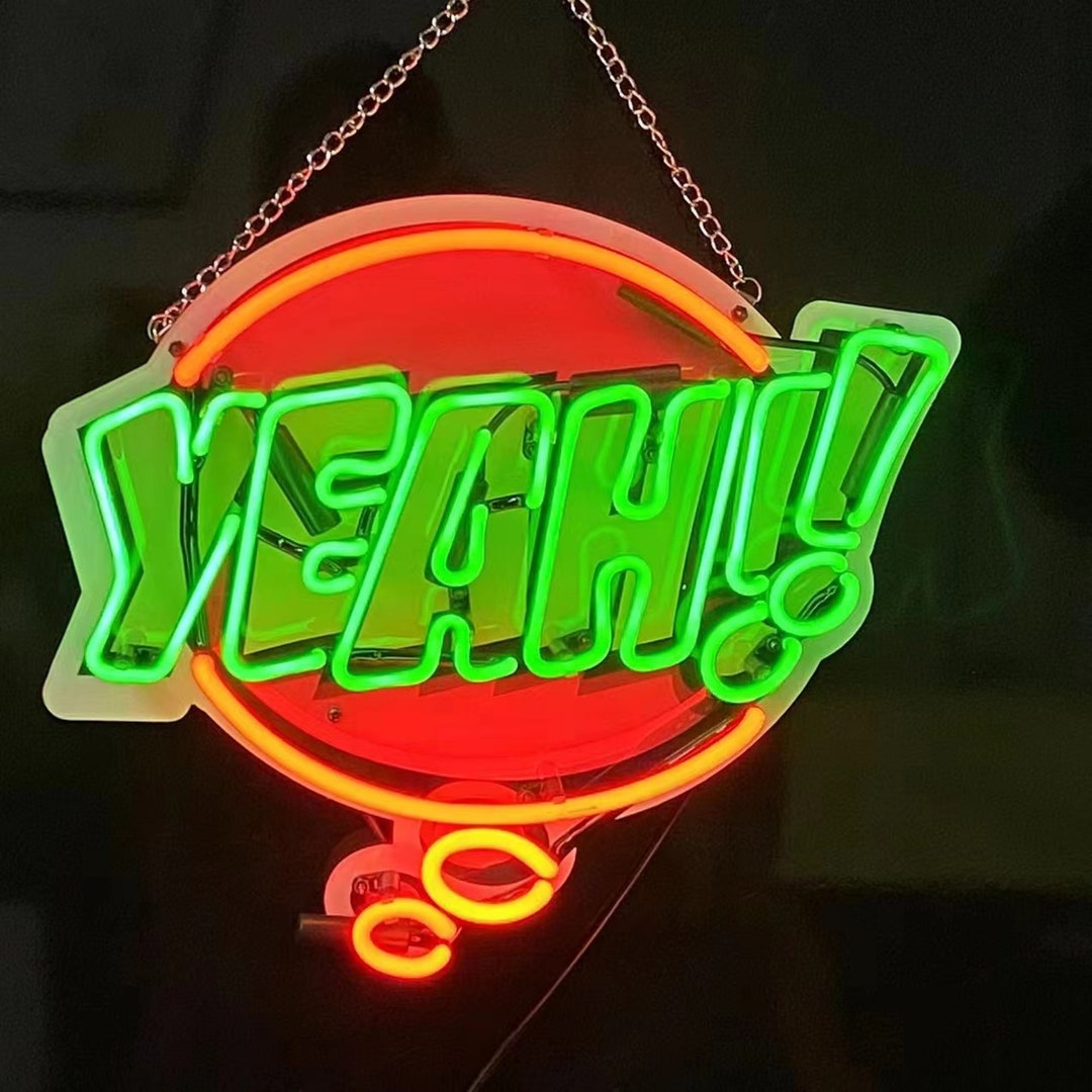 Custom Neon Sign Yeah Vintage Handmade Neon Light - Etsy
