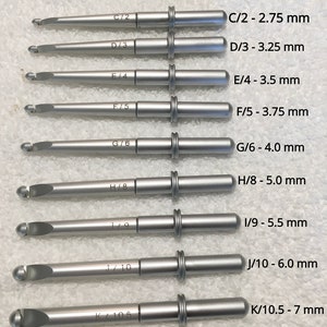 New Addi Crochet hooks 2.5mm,3mm,3.5mm,3.75mm,4.5mm,5mm,5.5mm,9mm,12mm,15mm