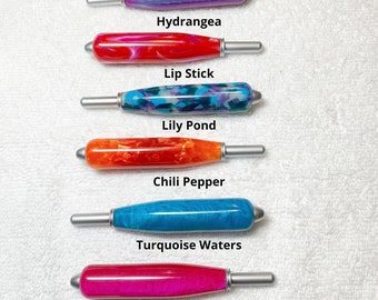 Handmade Crochet Hook Handle – included D hook –tapered and Interchangeable In-Line Hooks