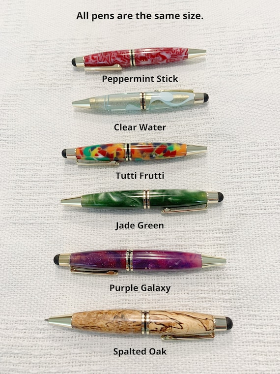 Mini Twist Pens with Stylus - EVERYONE SHOULD HAVE; Gift Box Option