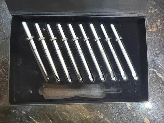 LOWEST PRICE on Etsy:  In-Line  or Tapered - Interchangeable Crochet Hook Sets with box plus free shipping
