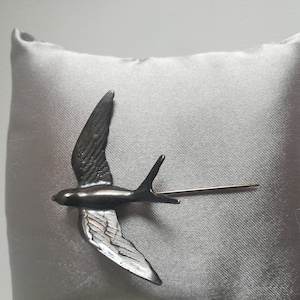 Vintage swallow brooch