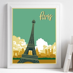 Paris Print, Printable Paris Decor, Paris Wall Art, Paris Art Print, Printable Travel Art, Printable Paris Art, Eiffel Tower Print