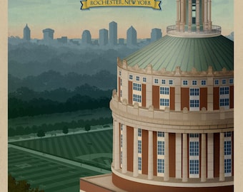 5X7 University of Rochester Rush Rhees
