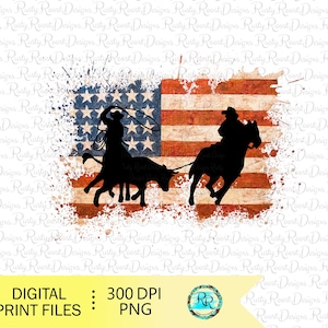 Rodeo roping png, rodeo sublimation designs downloads, horse sublimation, Cowboy sublimation design, USA flag Png, Rodeo event