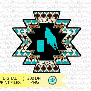 Azteken Sublimation png, Fassrennen Sublimation Designs Downloads, digitaler Download, westliche Sublimation, Sublimationsgrafiken, Rodeo png