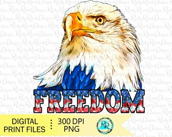 Freedom Eagle png, 4th of July sublimation designs downloads, Patriotic Png design, Memorial day, USA flag Png, American Eagle Png