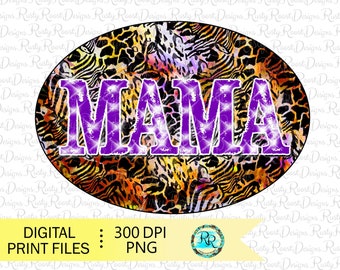 Mama leopard PNG, Mama sublimation designs downloads, Mama Png, t-shirt designs, leopard Mom Png, Sublimation graphics