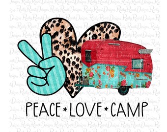 Download Peace Love Camp Etsy